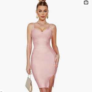 Sexy Side Slit Bandage Dress
